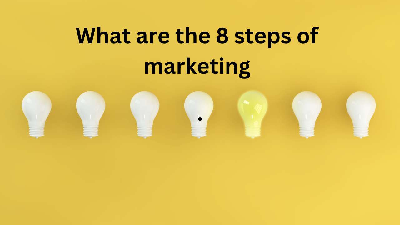 What are the 8 steps of marketing?